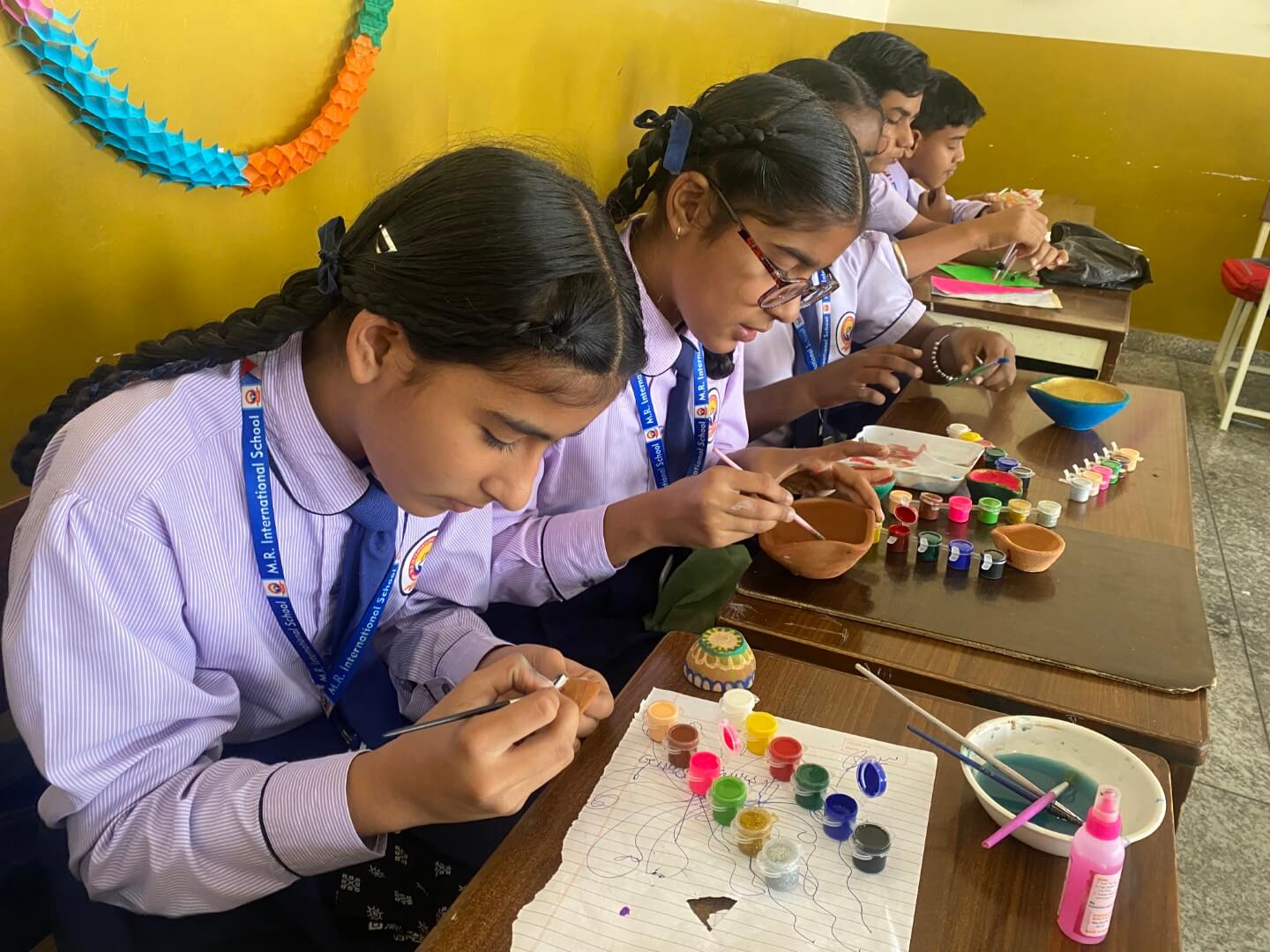 Pottery And Diya Painting Activity